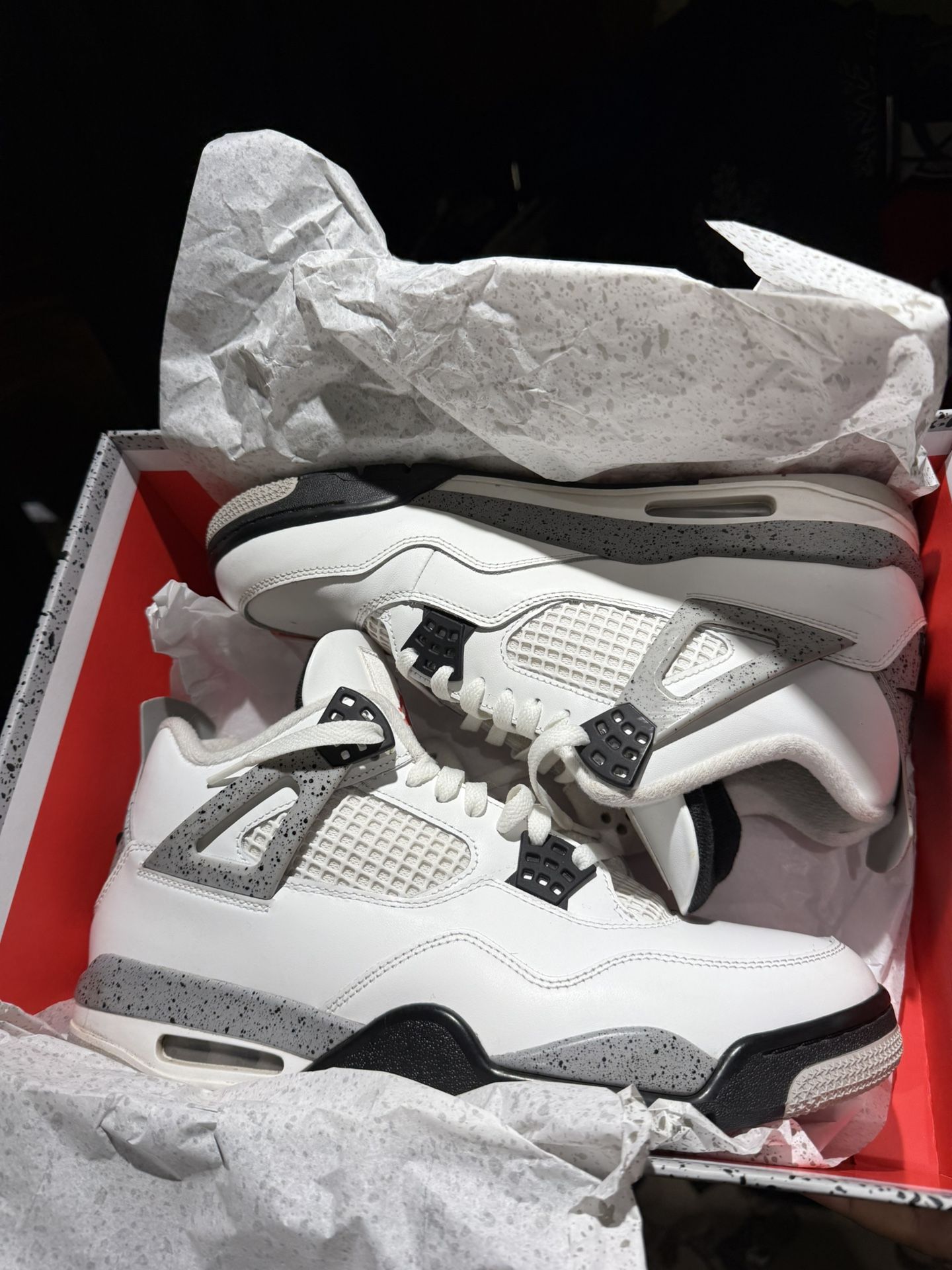 air jordan cement 4 size 11 with og box