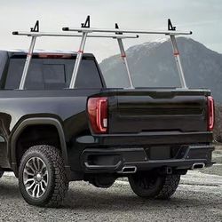 New In Box Universal Aluminum Adjustable Width And Height Pickup Truck Bed Ladder Utility Cargo Rack With Accessories 
