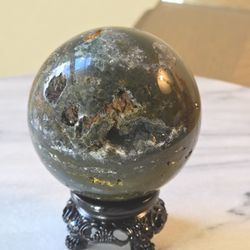 0.7 Lb (320g) Sparkle Druzy Ocean Jasper 