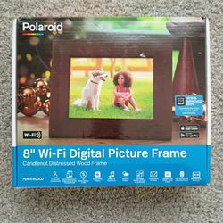 Polaroid 8” Wi-Fi digital picture frame, Brand New Open Box
