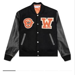 Offwhite Varsity Jacket Size xl