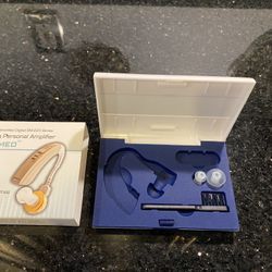 Travel Carrying Case Brush Small & Large Domes for SENTIRE MED Hearing Amplifier