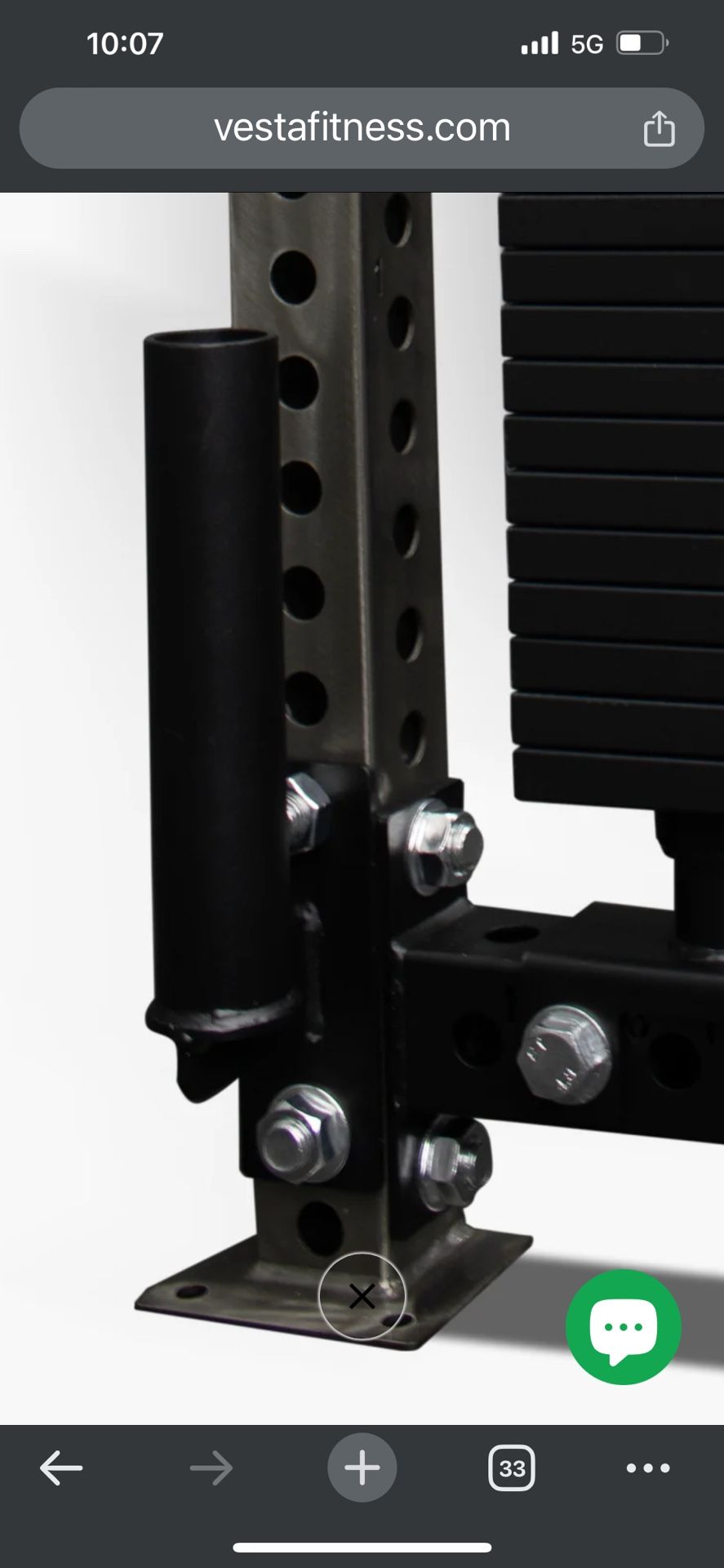 Rack Attachment Barbell Holder