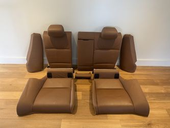 BMW E92 Saddle Brown Rear Interior.