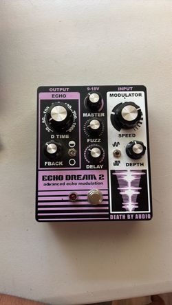 Death By Audio Echo Dream 2 Echo Modulation Guitar Pedal