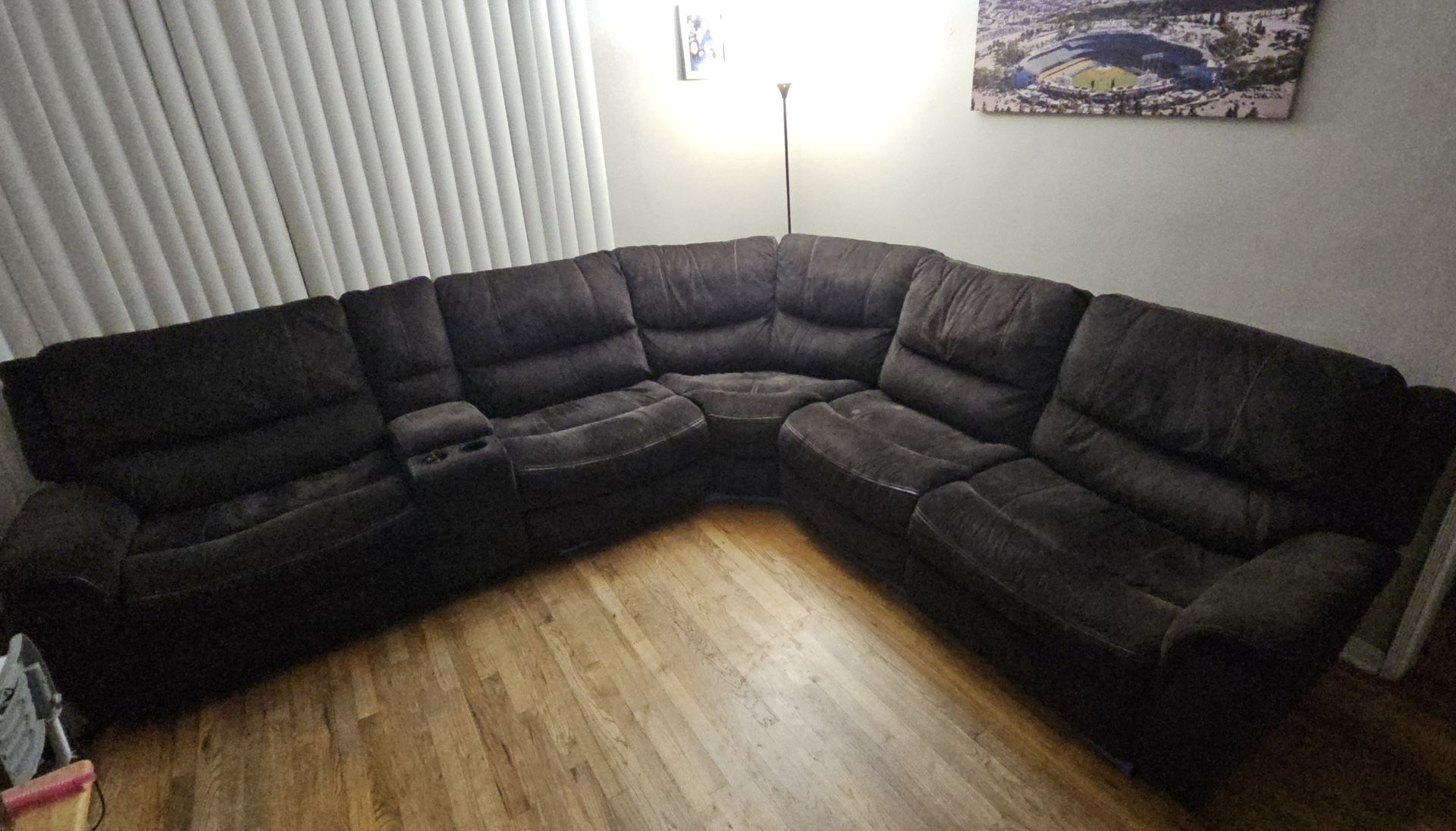 Sectional Couch w/ 2 Recliner Ends