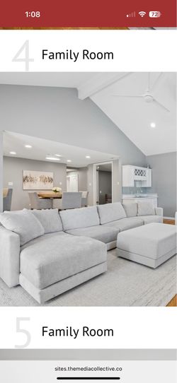 Crate and Barrel Sectional Sofa