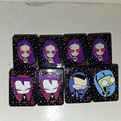 (Trading For The Invader Zim Playing Card Pin Only) Invader Zim Trading Card Pins Robot Gir,Dog Gir,Dib,Gaz