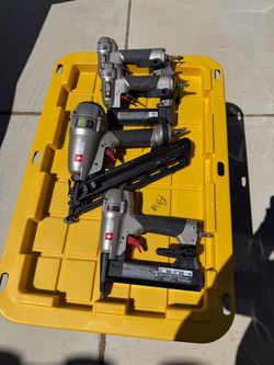 Porter Cable Pneumatic Nailer Set – 4 Guns with cases