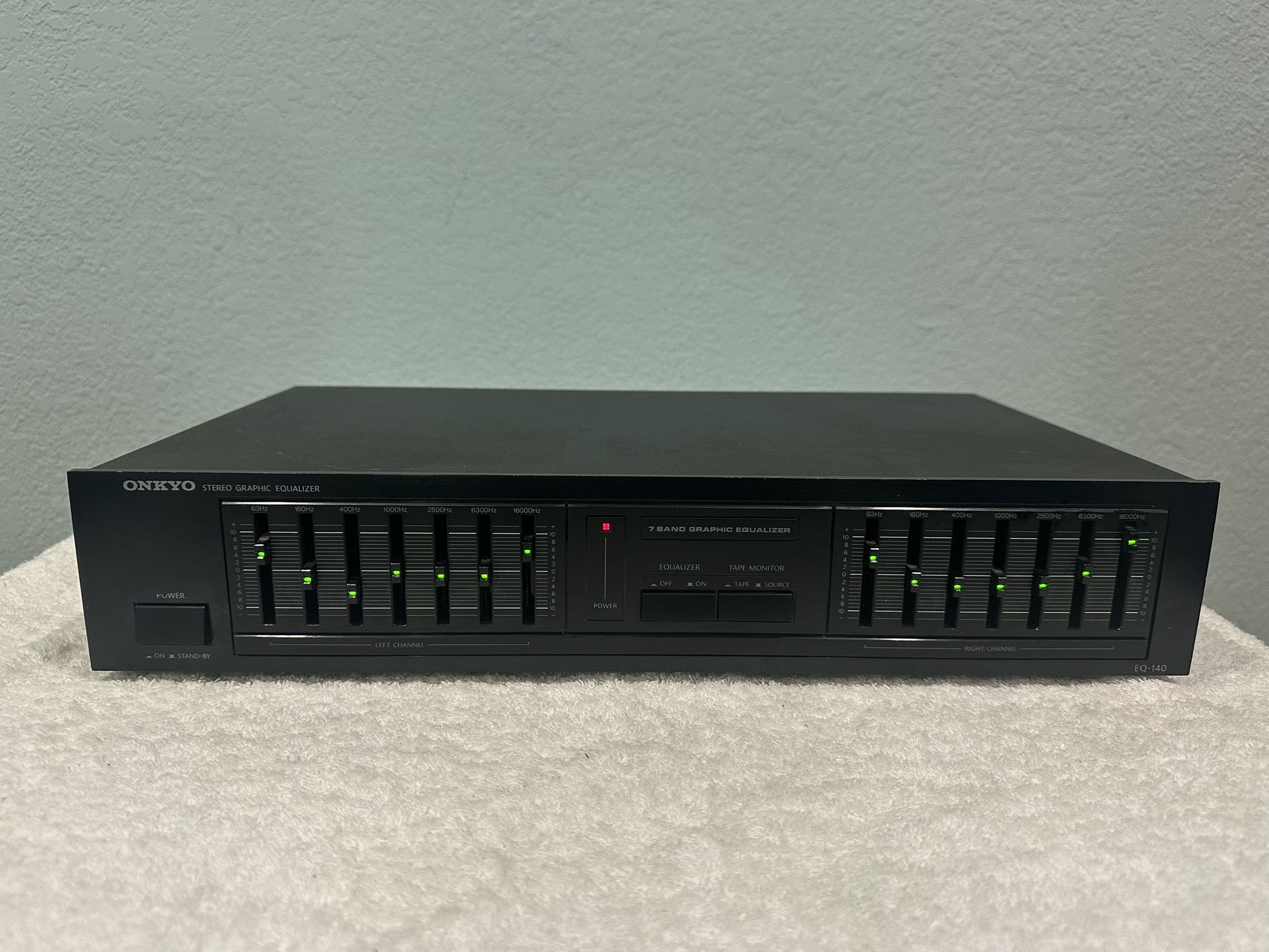 Vintage Onkyo EQ-140 Graphic Equalizer 7-Band Stereo Equalizer Tested