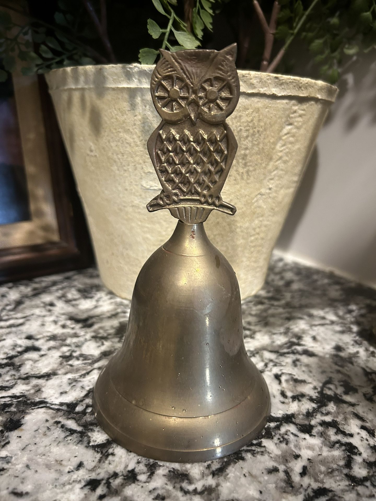 Brass Owl Bell Vintage