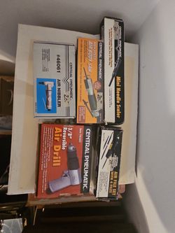 Pneumatic Air Tools - Body Saw, nibbler, File, Drill, and needler