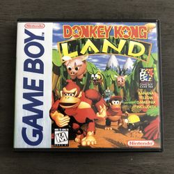 Game Boy Donkey Kong Land and Custom Case 