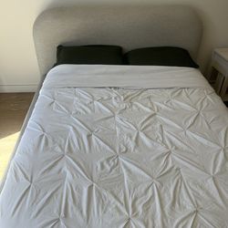 West Elm Full Bed Frame & Full Valevag mattress