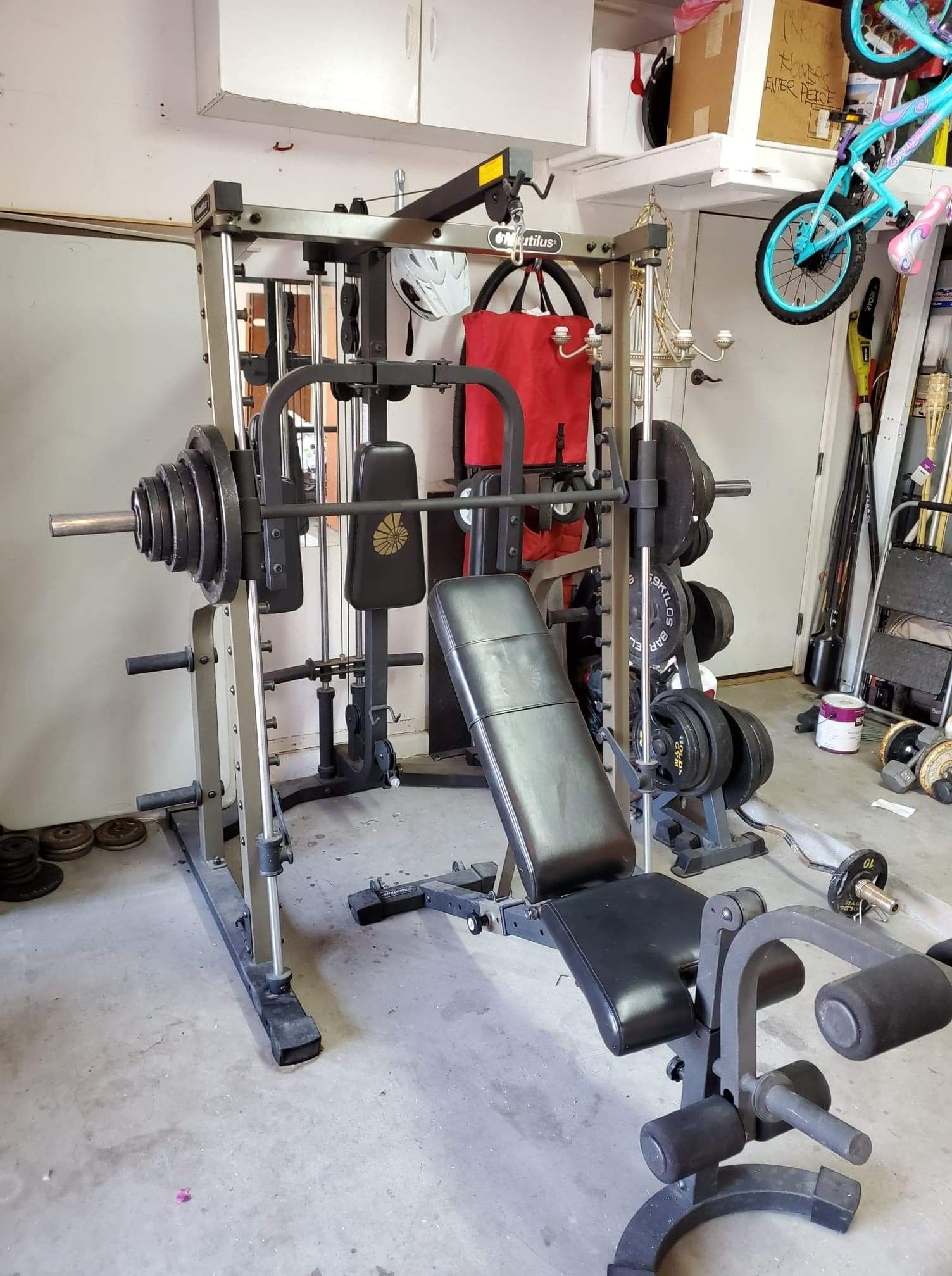 Nautilus Smith machine weight set equipment for Sale in ELEVEN MILE, AZ