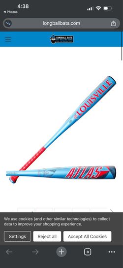 2026 Louisville Slugger ATLAS Alloy BBCOR Baseball Bat, - 3 Drop, 2-5/8 in Barrel, WBL4116010
