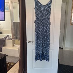 Cute Long Blue Dress  Great Mothers Day Gift