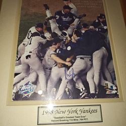 1998 New York Yankees Signed 