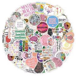 104-Pcs. Mental Health Awareness Stickers