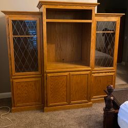 Entertainment Center Made From Solid Wood
