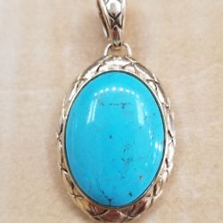 Sterling Silver With Gold Plating Pendant 