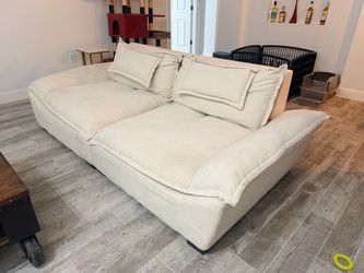 Large Cream Sectional Sofa Couch