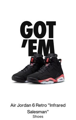 Retro Jordan 6 Infrared Salesman