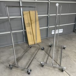 3 Single Rolling Clothes Rack $80.00 Each