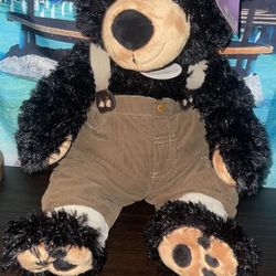 STUFFED PLUSH BLACK BEAR DAN DEE COLLECTORS CHOICE SOFTIE 22" SIZE