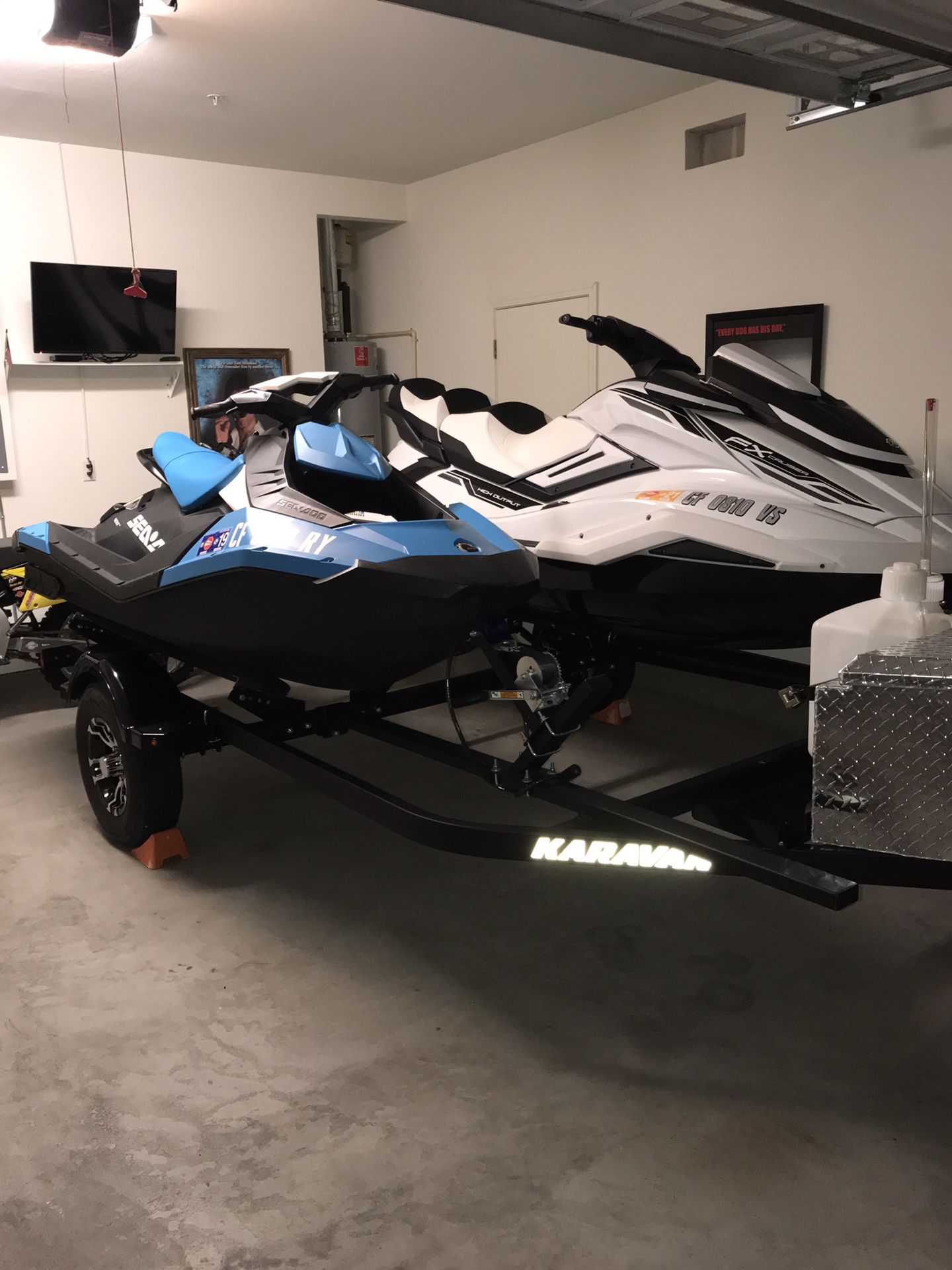 2019 Yamaha fx cruiser Jet Ski and a double trailer