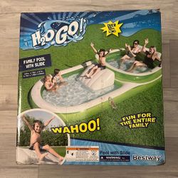Inflatable Water Pool With Slide