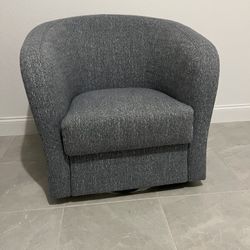 Swivel chair - Bluish/Gray fabric