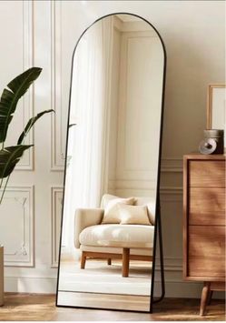 Arched mirror black 69 L x25.5 w