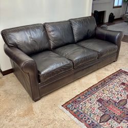 Leather Couch by Lillian August