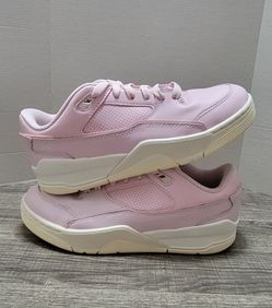 Jordan Pink Leather Sneakers Size 7Y