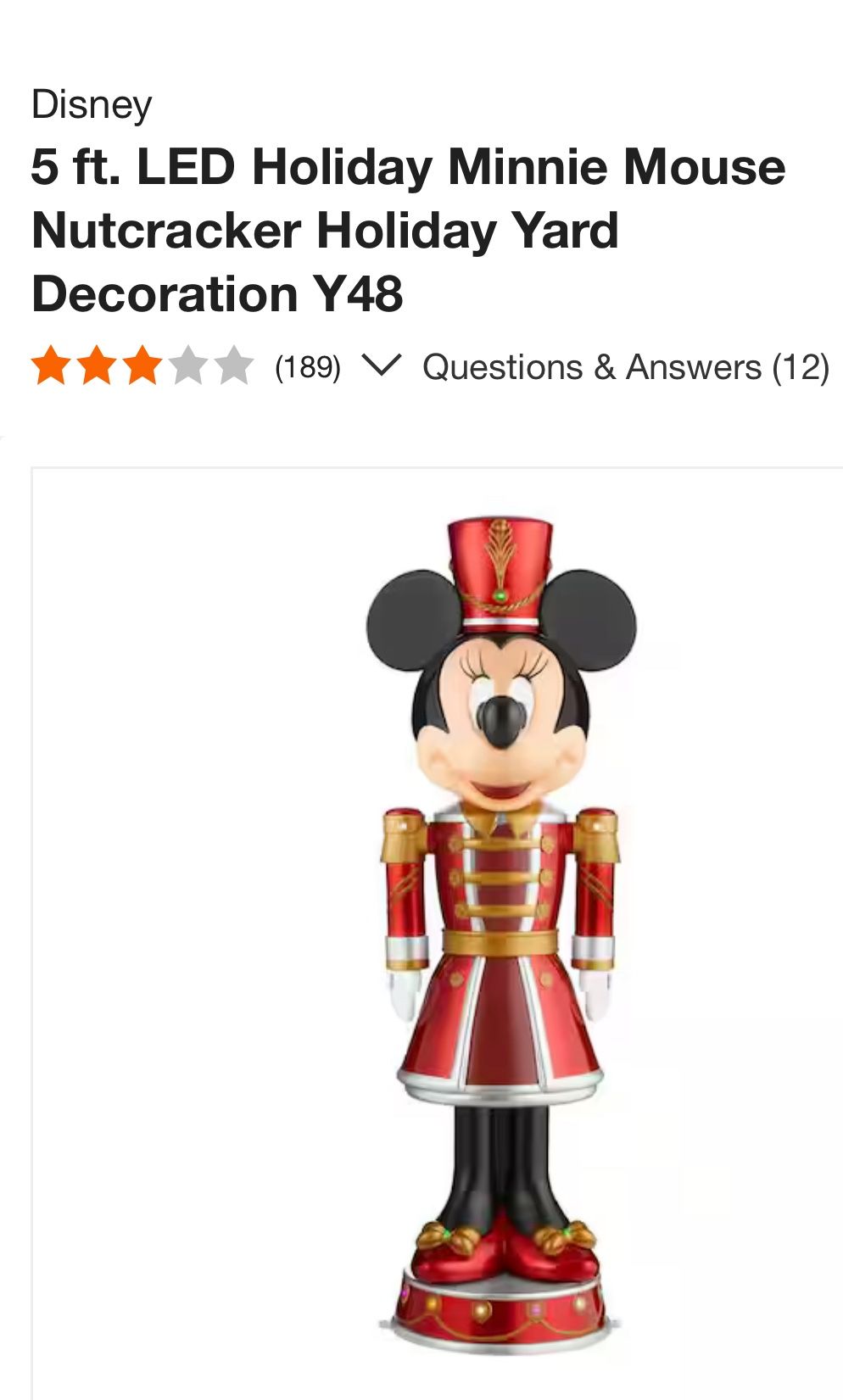 Minnie Mouse Nutcracker