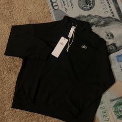 Alo Black Quarter zip 