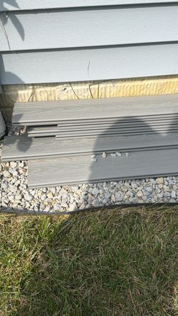 Composite deck vanyl board