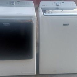 MAYTAG COMERCIAL SET WASHER AND ELECTRIC DRYER LIKE NEW WORKING PERFECT 