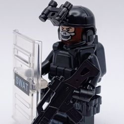 Brick Toy Black Ops Soldier Minifigure Weapons Accessories Compatible with Lego