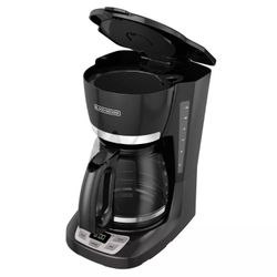 BLACK+DECKER 12-Cup QuickTouch Programmable Coffeemaker, Black, Model CM1060B