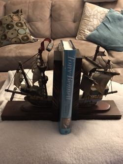 Vintage Japan Ship Bookends