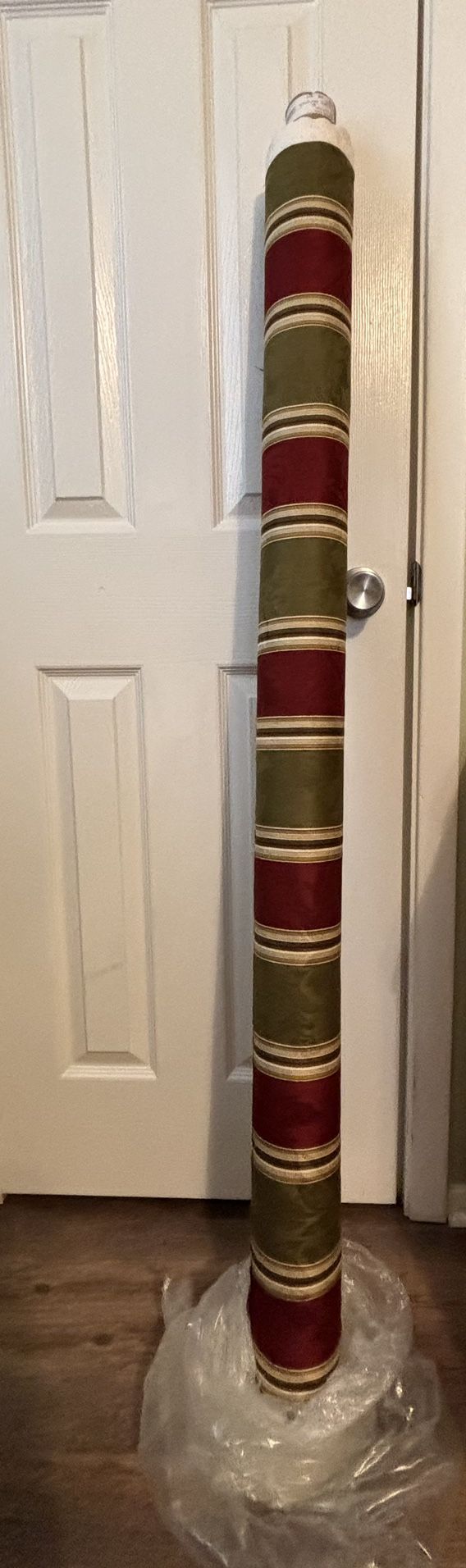 Waverly Capulet stripe Upholstery Fabric Antique Gold/Burgundy