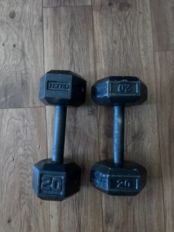 Dumbells 20lbs. $15 for both. $10 for individual.