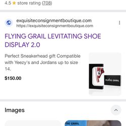 Floating Shoe Shelf Flying Grail 