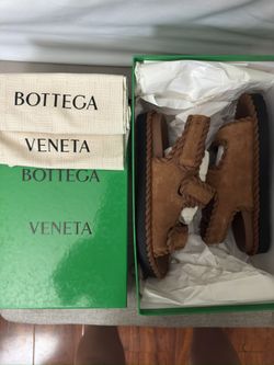 Bottega Veneta Braided Suede Sandals Size 7