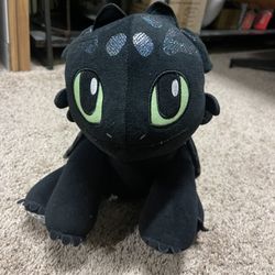 Night Fury How To Train A Dragon Plush 12” Inch Tall BAB (Build A Bear)