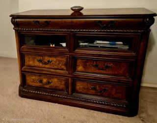 Wooden entertainment chest