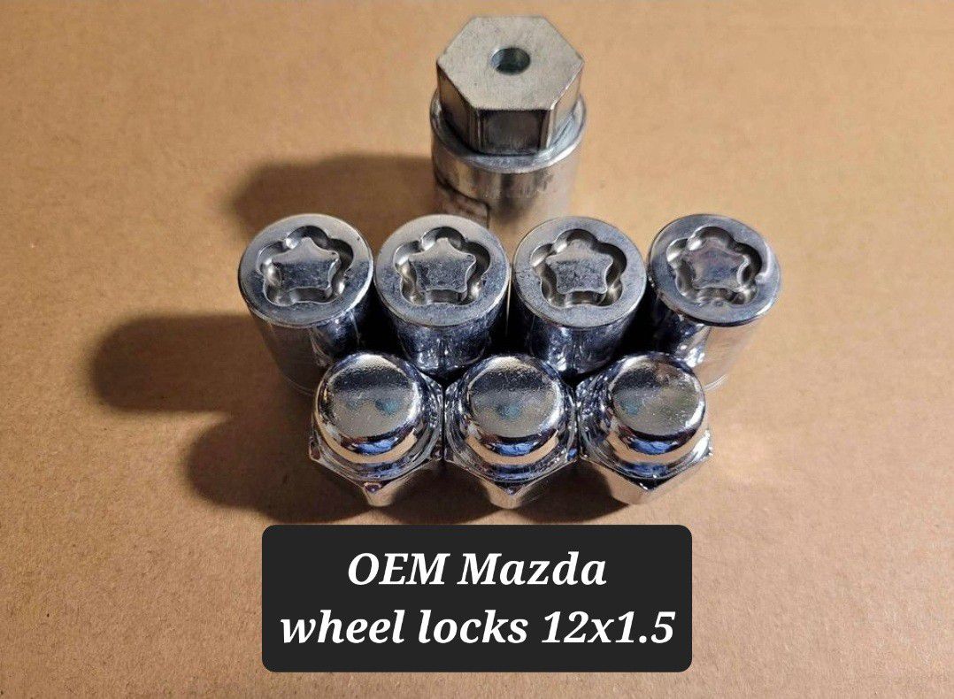 Mazda OEM wheel locks 12x1.5