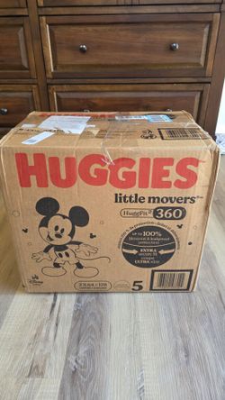 Huggies Little Movers 360 Diapers Size 5 (128 Count)